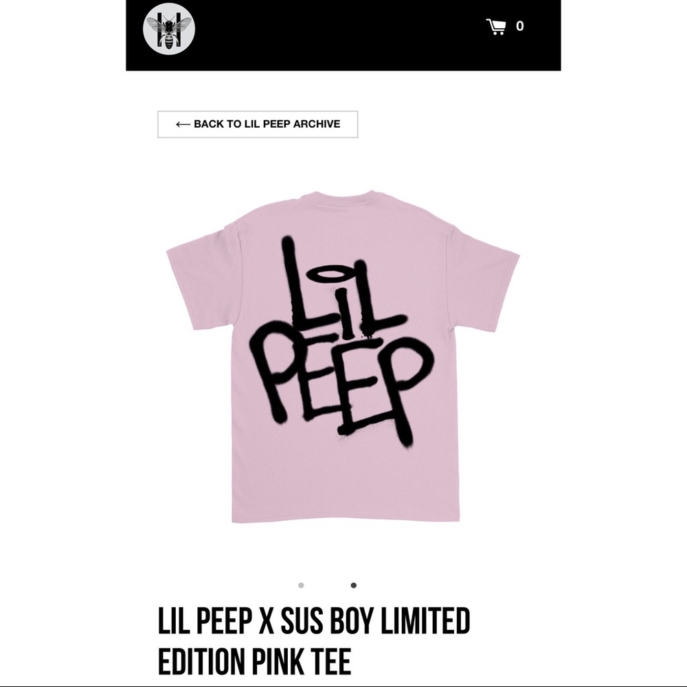 LIL PEEP X SUS BOY authentic t shirt size L